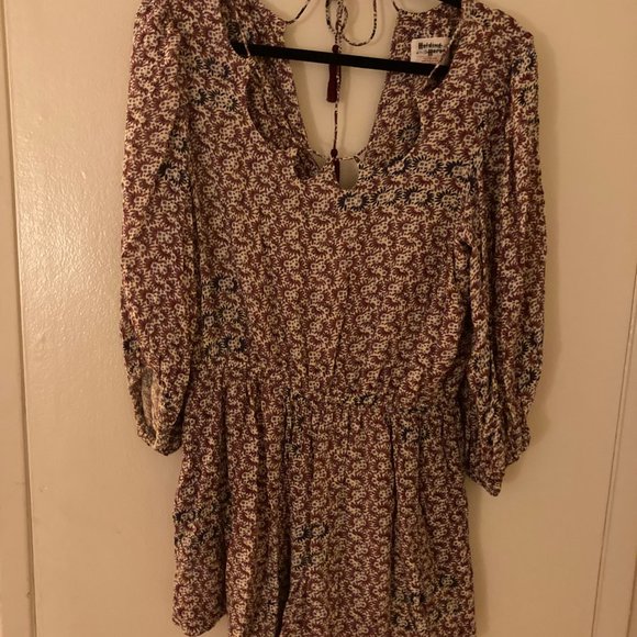 Anthropologie Holding Horses Romper Cutout Floral Printed - Picture 3 of 4